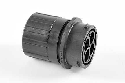 RTS1BS18N4PHEC03  Receptacle, Inline, 4 Position, Male, Shell Size 18, Silicone Seal, and End Cap with Individual Wire Sealing