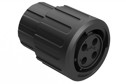RTS6BS12N4SHEC03R  Plug, 4 Position, Female, Shell Size 12, Silicone Seal and End Cap with Individual Reduced Wire Sealing