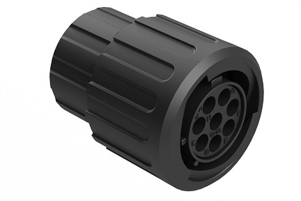 RTS6BS12N8SHEC03R  Plug, 8 Position, Female, Shell Size 12, Silicone Seal and End Cap with Individual Reduced Wire Sealing