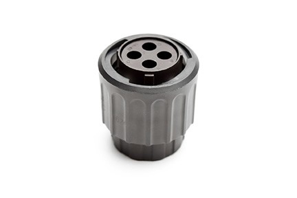 RTS6BS14N4SHEC03 Straight plug with end cap, 4 positions, size 14, socket contact, endcap