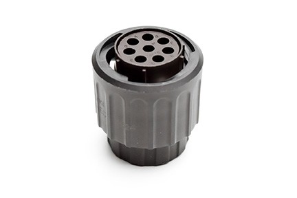 RTS6BS14N8SHEC03 Straight plug with end cap, 8 positions, size 14, socket contact, endcap