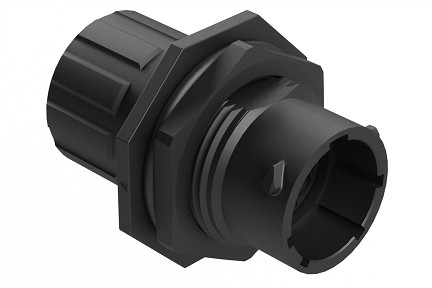 RTS712N8PHEC03R  Receptacle, Jam Nut, 8 Position, Male, Shell Size 12, Silicone Seal and End Cap with Individual Reduced Wire Sealing