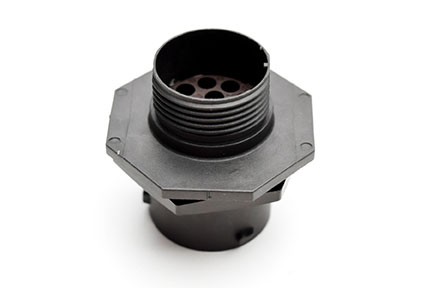 RTS714N12S03 Receptacle, jam nut, 12 positions, size 14, socket contact, silicone rubber seal. Intermateable with part # UTS71412S.  Comparable to PN #UTS71412S