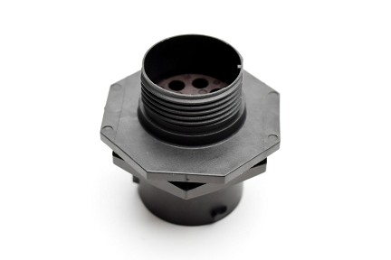 RTS714N8S03 Receptacle, jam nut, 8 positions, size 14, socket contact, silicone rubber seal