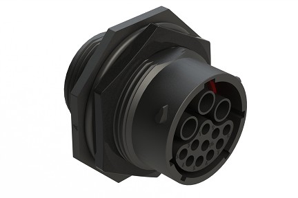 RTS716N13S  Receptacle, Jam Nut, 13 (3+10) Position, Female, Shell Size 16