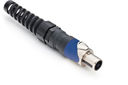 SP-2-FNL  2 Pole Loudspeaker Cable Connectors, PG Gland Strain Relief, High Power Screw Contacts Included, Metal, Nickel Finish