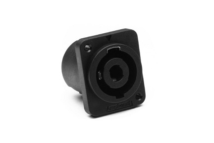 SP-4-MDAT  4 Pole Loudspeaker Chassis Mount, 'D' Type Flange, Self Tapping Holes, Solder Tabs 3/16