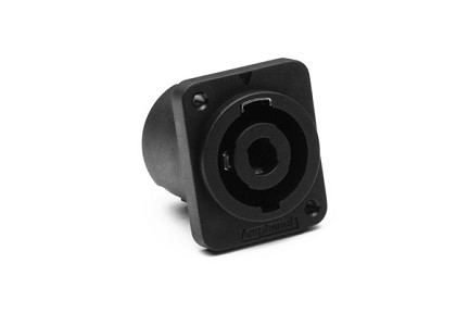 SP-4-MDT  4 Pole Loudspeaker Chassis Mount, D Type Flange, Self Tapping Holes, 3/16
