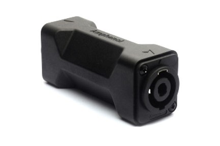 SP4F4FDW  4 Pole D Shell Loudspeaker Adapter, Female to Female, Black Finish. Comparable to PN# NA4MP-M-X