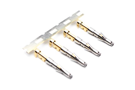 SS20W2F  Size 20 Stamped & Formed Socket Contact, Gold Flash Plating, Wire Range 18-22AWG, 3 Tangs. 3,000 pcs. Reel