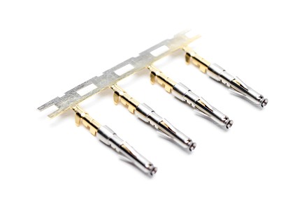 SS24W2T  Size 20 Socket Contact, Stamped, Tin over Nickel, 5A, Wire Range .14-.25mm²,  26-24 AWG, with 3 Tangs