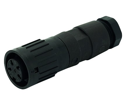 T 3275 552 - M16 Female straight cable connector with internal strain relief and clamping ring. 3 contacts, 6-8mm cable diameter. Contacts sold separately. Comparable to PN# 99-1606-02-03