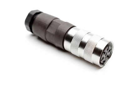 T 3361 002 - M16 Female straight cable connector with internal strain relief and metal locking ring. 5 contacts, silver plated, 6-8mm  Contacts included. Comparable to PN# 99-2014-02-05, 09-0014-02-05