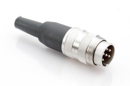 T 3400 001 - M16 Male straight cable connector with internal strain relief and metal locking ring. 6 contacts, silver plated, 4-6mm cable diameter  Contacts included. Comparable to PN# 99-2021-00-06, 99-2021-00-06, 09-0021-00-06