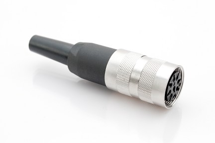 T 3505 001 - M16 Female straight cable connector with internal strain relief and metal locking ring.  8 contacts, silver plated, 4-6mm cable diameter  Contacts included. Comparable to PN# 99-2062-00-08, 09-0472-00-08