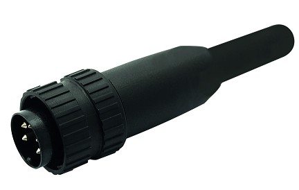 T 3524 951 - M16 Full plastic straight male cable connector with internal strain relief and plastic locking ring. 8 contacts, 4-6mm cable diameter Contacts sold separately.