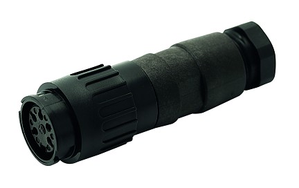 T 3528 552 - M16 Female straight cable connector with internal strain relief and clamping ring. 8 contacts, 6-8mm cable diameter Contacts sold separately.