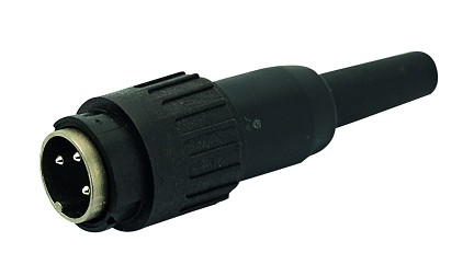 T 3649 501 - M16 Male straight cable connector with internal strain relief and plastic locking ring.  14 contacts, silver plated, 4-6mm cable diameter  Contacts included.