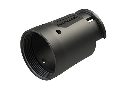 AHDMBS-24-001   Size 24 Straight Backshell, Tie Wrap End Bell