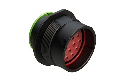 AHDP04-24-16PN-SRA 16 Position Receptacle, Size 24, Pin, Standard Arrangement, Normal Seal, Smooth Ring Adapter.Comparable to PN# HDP24-24-16PN