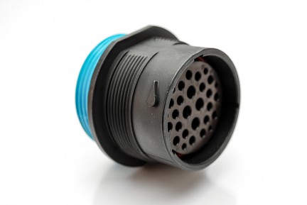 AHDP04-24-29SR-WTA  29 Position Receptacle, Socket, Shell Size 24, Reduced Diameter Seal (Blue), Wide Thread Adapter. Comparable to PN# HDP24-24-29SE-L024