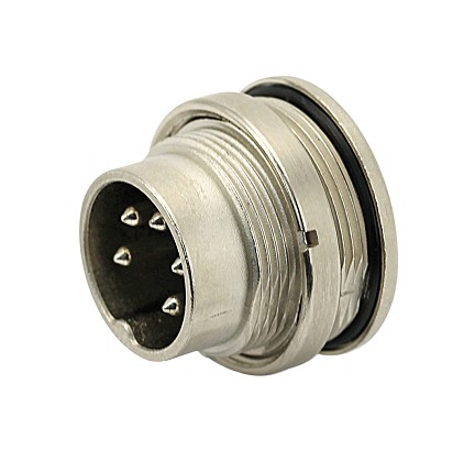 C091 31C003 100 2 - M16 Rear mounting male metal receptacle with O-ring seal and ring nut mount. 3 contacts, silver plated.  Contacts included. Comparable to PN# 09-0107-80-03