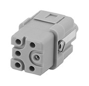 C146 10B005 500 12  5+PE Female contact insert with compact design. Comparable to PN# 9120053101