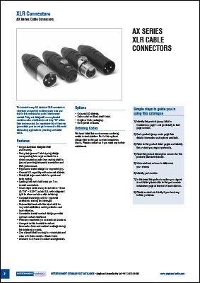 Entertainment Catalog-XLR Section