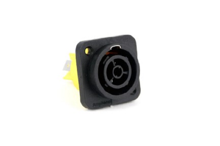 HPT-3-FD  Female/Outlet Panel Mount - Spade Lug Termination. Comparable to PNs #NAC3FPX-TOP, #HBLFPD