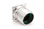 MA2LAE1200  12 position receptacle, flange mount, Checkmate™, Quick locking, E type, clockwise insert, male or female 
