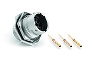 RT0W71210PNH-K Jam Nut Receptacle Kit, Male, IP67. Including Receptacle & Contacts, Size 20, 20 -30AWG, 7.5A/250V. Comparable to PN# UT0W71210PH