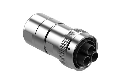 RTHP6203SNH-S2  3 Position Plug, Female with Shielded Backshell with Radsok® Technology, High Amperage, 630V