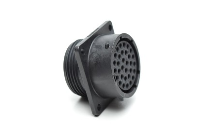 RTS018N32S03 Receptacle, square flange, 32 positions, size 18, socket contact, silicone rubber seal.  Comparable to PN #UTS01832S