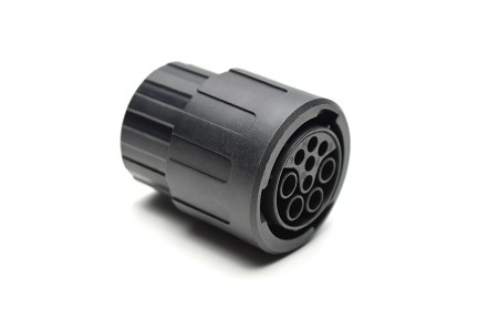 RTS6BS16N09SHEC03 Straight plug with endcap, 9 (4+5) positions, size 16, socket contact