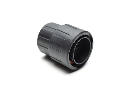 RTS6BS18N32PHEC03 Straight plug with endcap, 32 positions, size 18, pin contact.  Comparable to PN #UTS6GN1832P