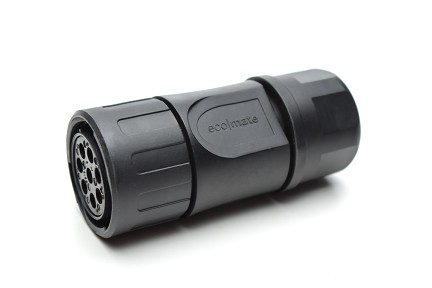 RTS6BS18N8S03 Straight plug with cord grip, 8 positions, size 18, socket contact, silicone rubber seal