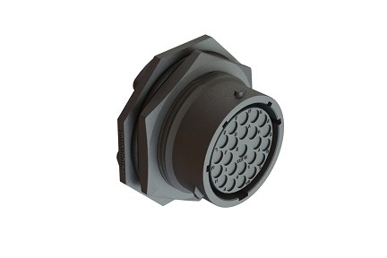 RTS718ND23S03  Receptacle, Jam Nut, PC Tail, 23 Position, Female, Shell Size 18, with Silicone Seal.  Comparable to PN# UTS718D23S