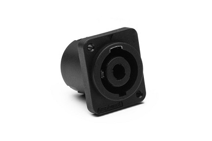 SP-2-MD  2 Pole Loudspeaker Chassis Mount, D Type Flange,Thru Holes, Solder Tabs 3/16