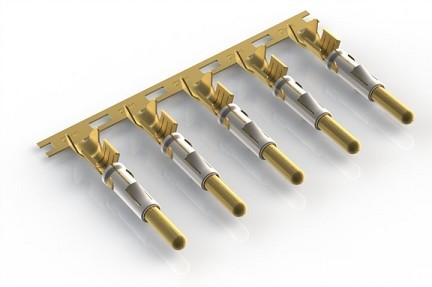 SP12A1G30-10  2.5mm Stamped & Formed Pin Contact, 30µ