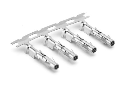 SS24M2N  Size 16 Socket Contact, Stamped, Nickel, 13A, Wire Range .14-.25mm², 26-24 AWG, with 3 Tangs