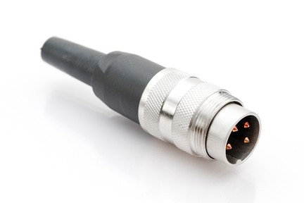 T 3300 001 - M16 Male straight cable connector with internal strain relief and metal locking ring. 4 contacts, silver plated, 4-6mm cable diameter  Contacts included. Comparable to PN# 99-2009-00-04, 99-2009-00-04, 09-0009-00-04