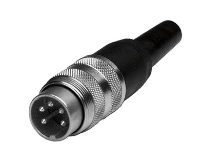 T 3504 001 - M16 Male straight cable connector with internal strain relief and metal locking ring. 8 contacts, silver plated, 4-6mm cable diameter  Contacts included. Comparable to PN# 09-0471-00-08, 99-2061-00-08